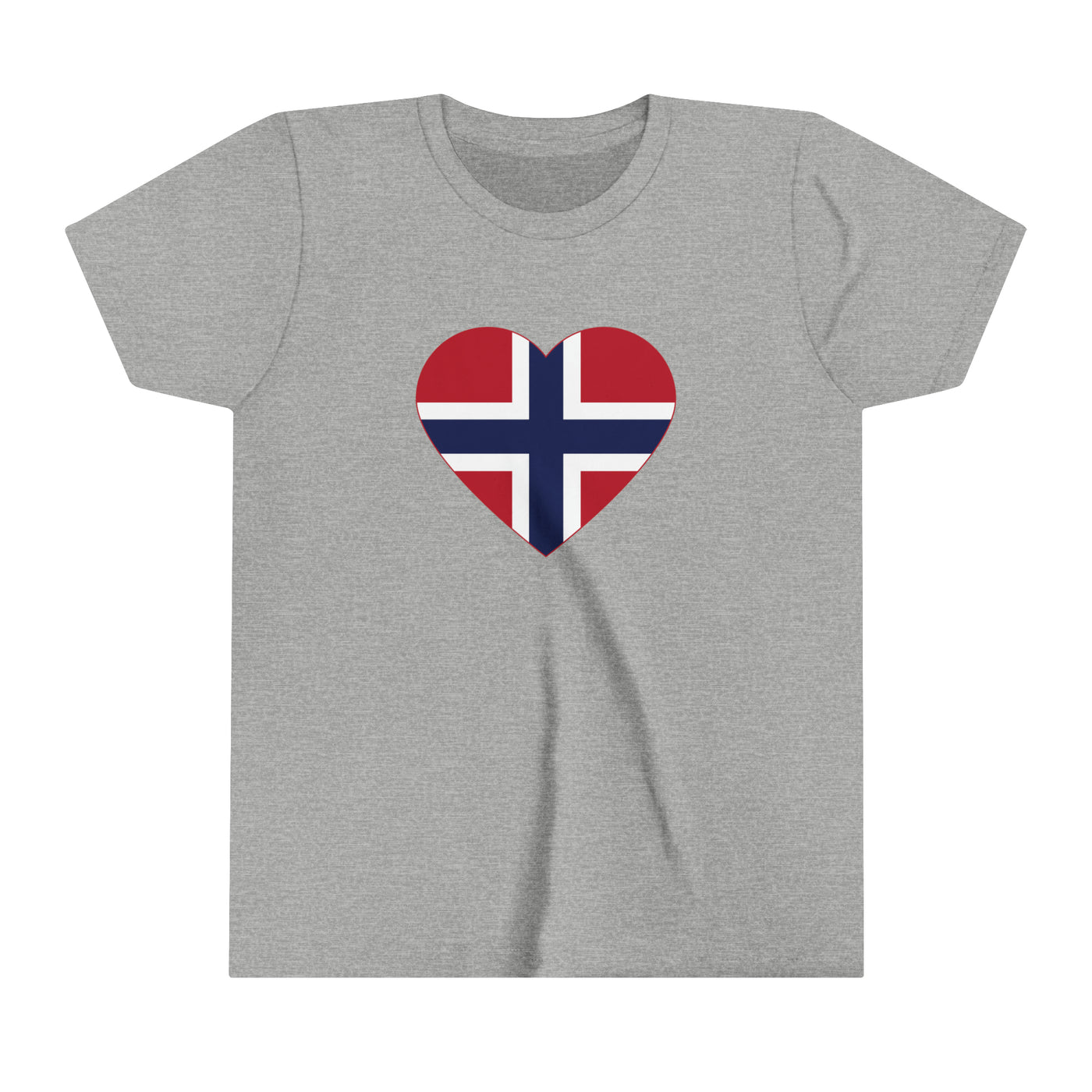 Norwegian Flag Heart Kids T-Shirt