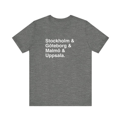 Cities Of Sweden Unisex T-Shirt
