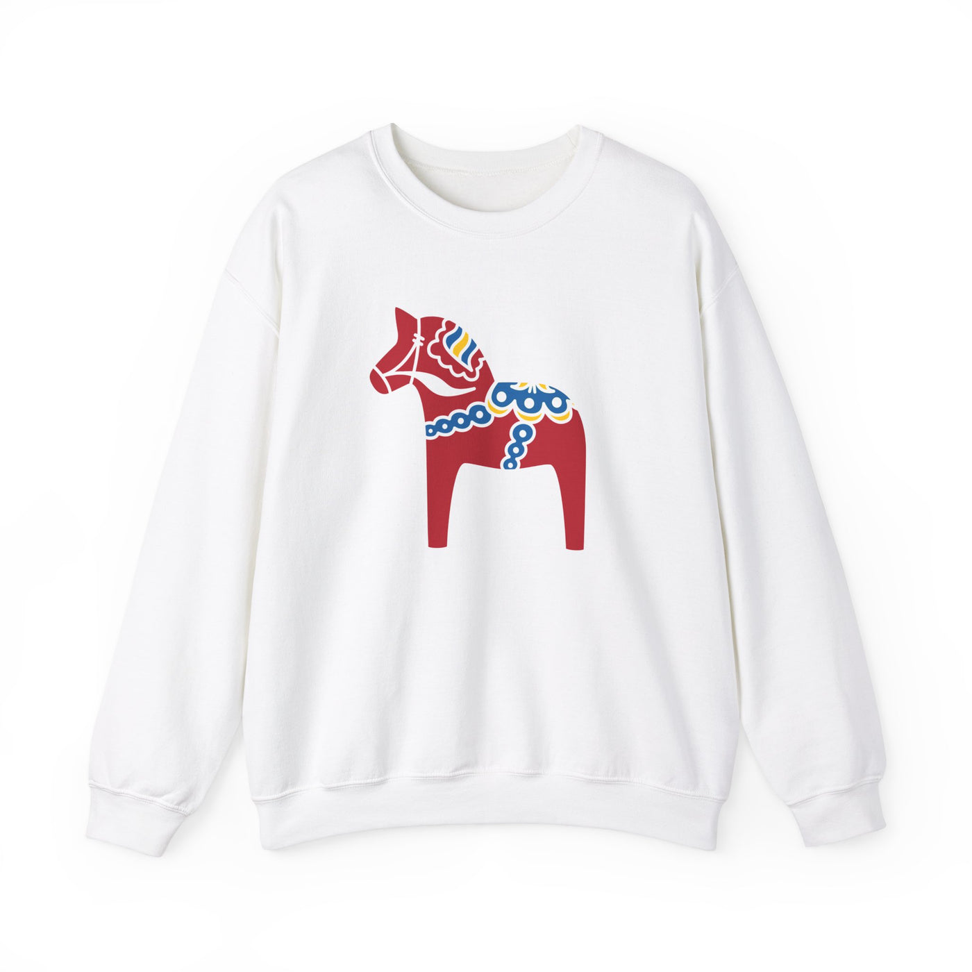 Traditional Dala Horse Sweatshirt - Scandinavian Design Studio