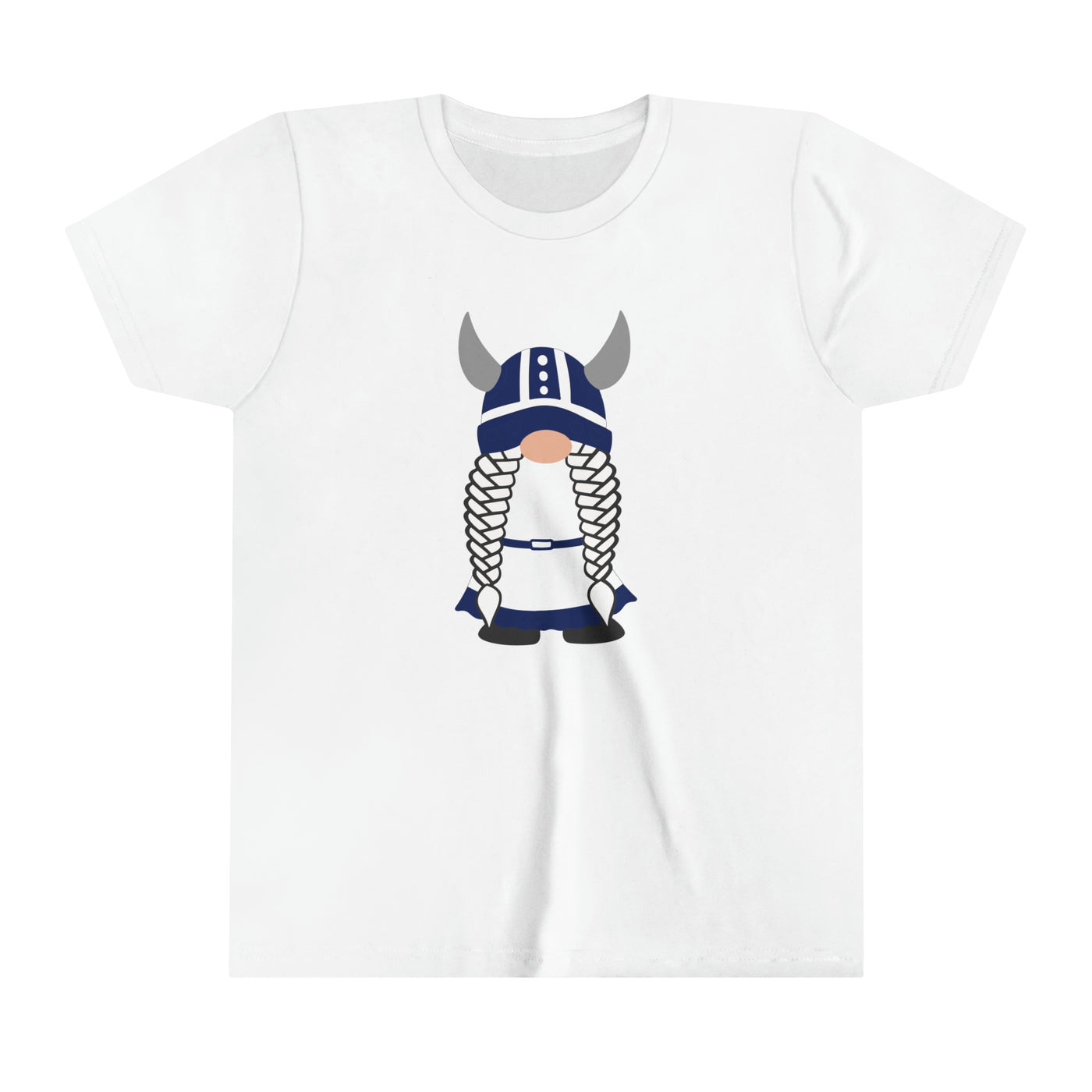 Finnish Viking Girl Gnome Kids T-Shirt