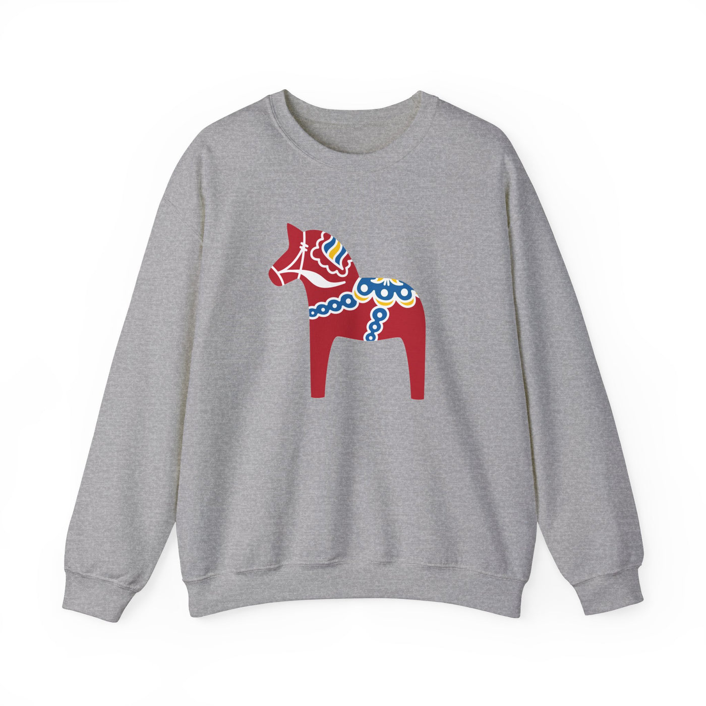 Traditional Dala Horse Sweatshirt - Scandinavian Design Studio