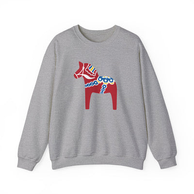 Traditional Dala Horse Sweatshirt - Scandinavian Design Studio