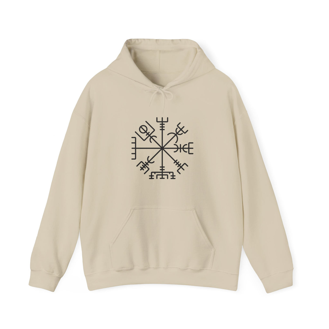 Vegvisir Viking Compass Hooded Sweatshirt - Scandinavian Design Studio
