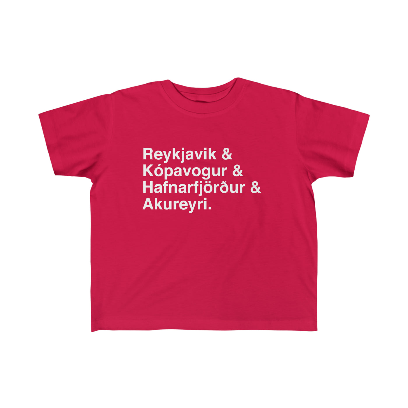 Cities Of Iceland Toddler Tee