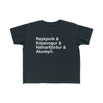 Cities Of Iceland Toddler Tee
