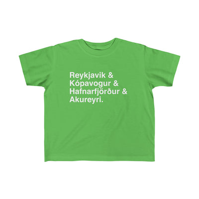 Cities Of Iceland Toddler Tee