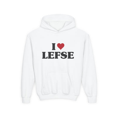 I Love Lefse Kids Hoodie