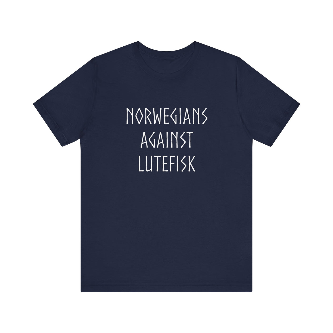 Norwegians Against Lutefisk T-Shirt - Scandinavian Design Studio