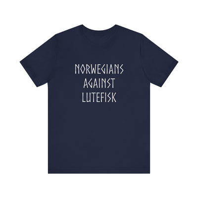 Norwegians Against Lutefisk T-Shirt - Scandinavian Design Studio