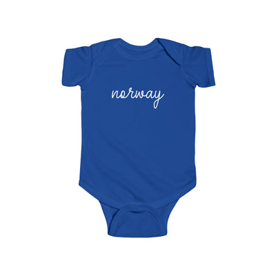 Norway Script Baby Bodysuit