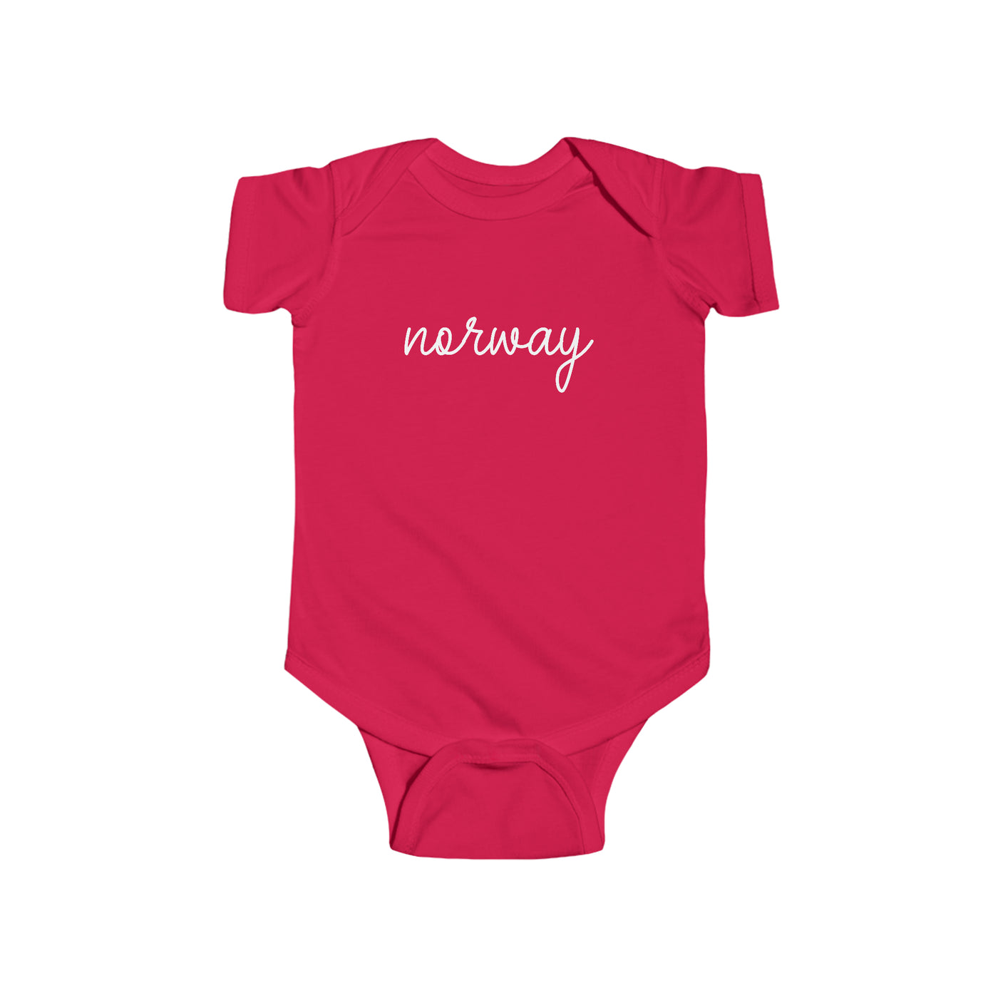 Norway Script Baby Bodysuit