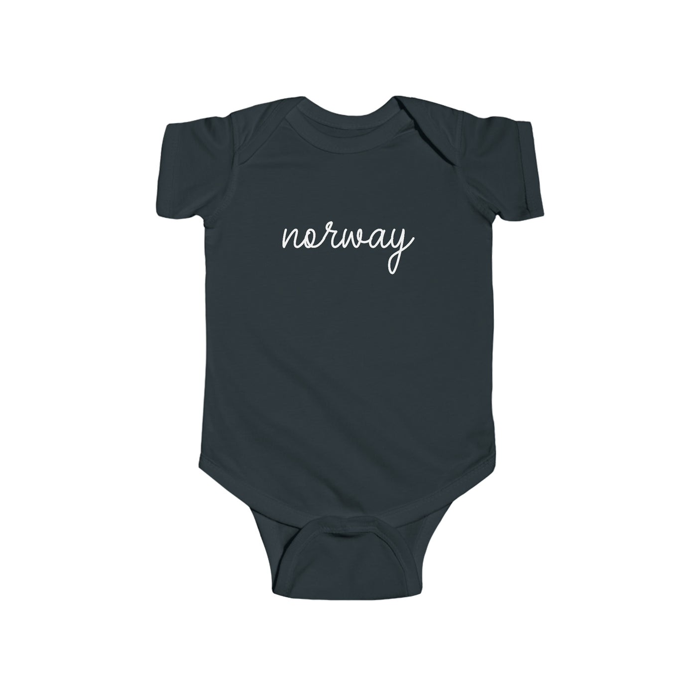 Norway Script Baby Bodysuit