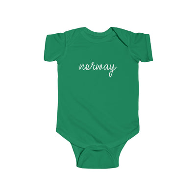 Norway Script Baby Bodysuit