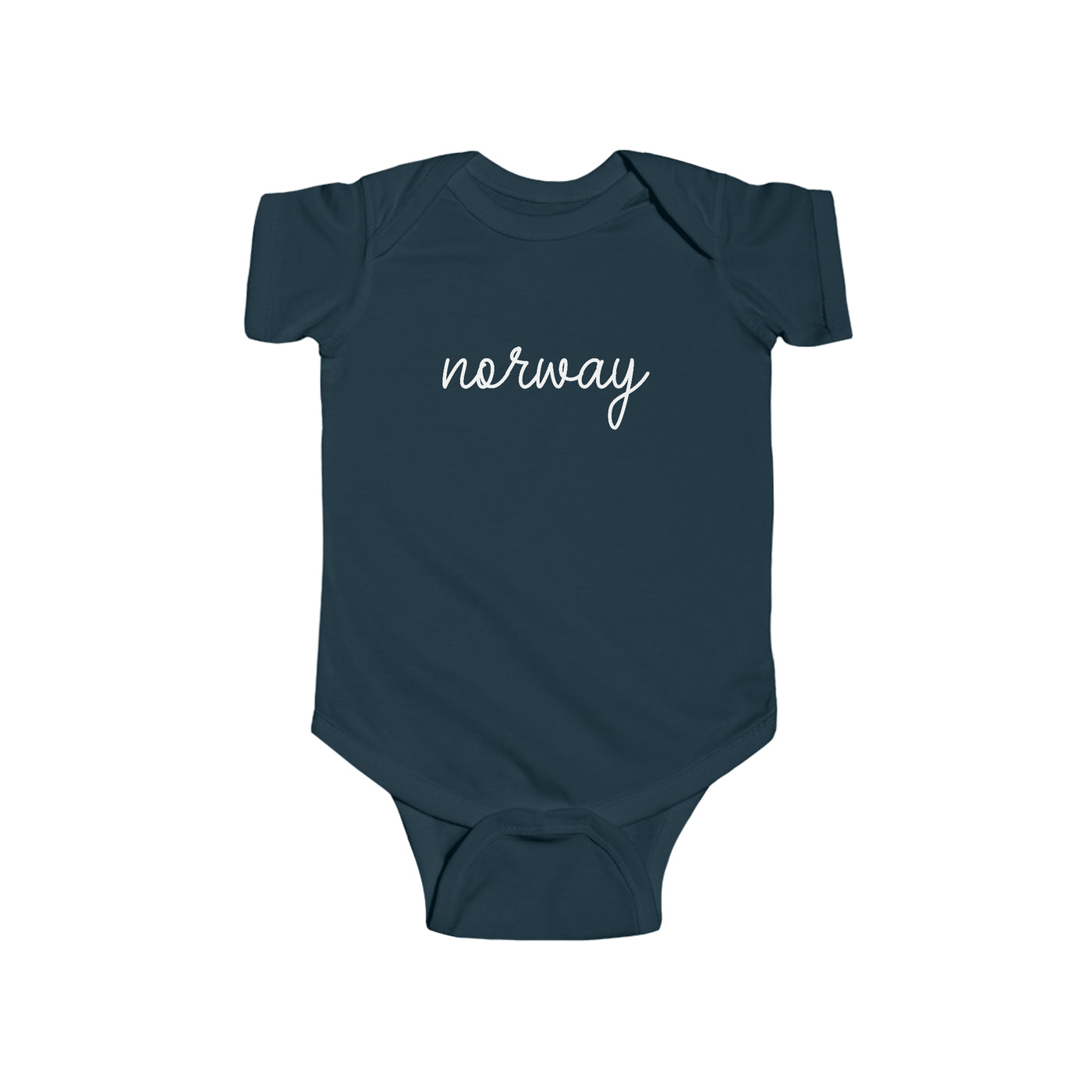 Norway Script Baby Bodysuit