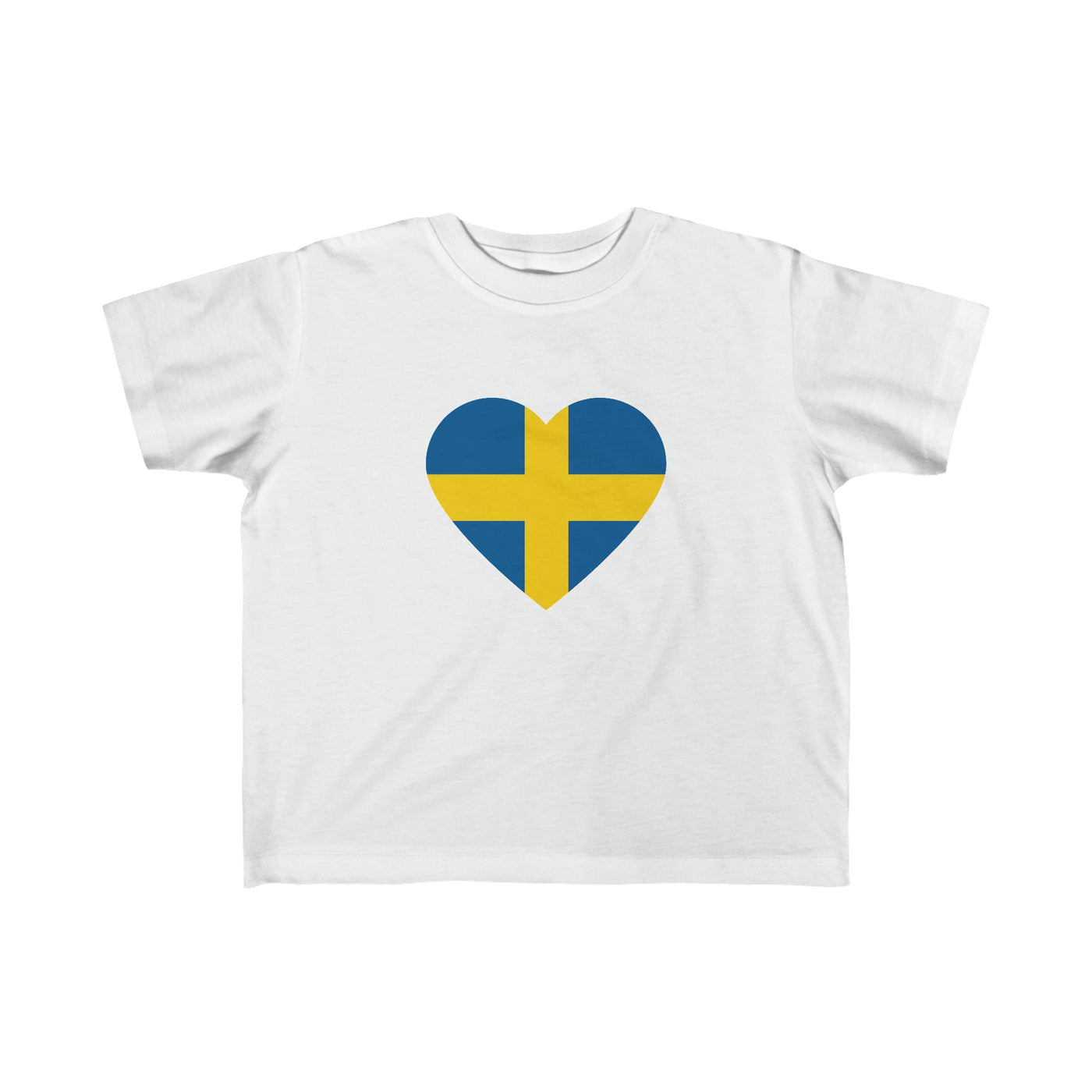 Swedish Flag Heart Toddler Tee