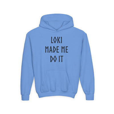 Loki Made Me Do It Kids Hoodie