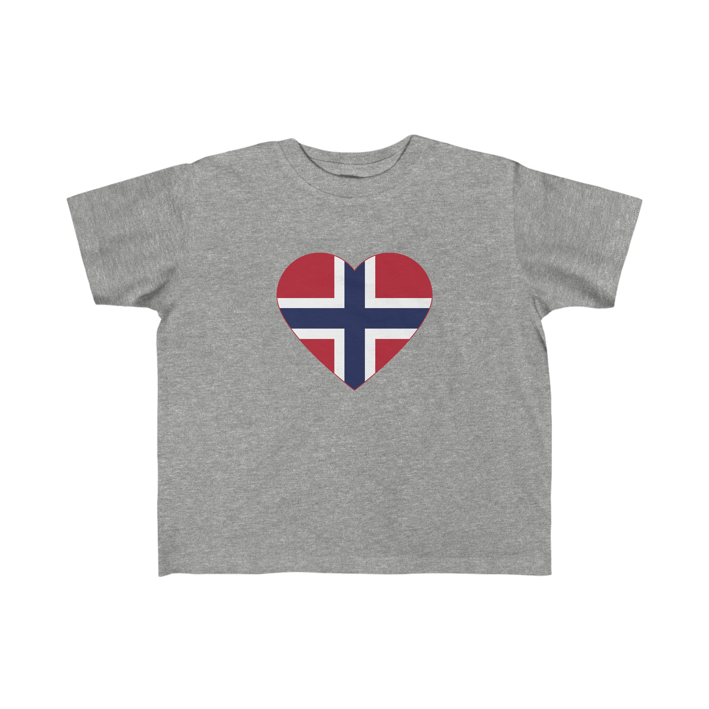 Norwegian Flag Heart Toddler Tee