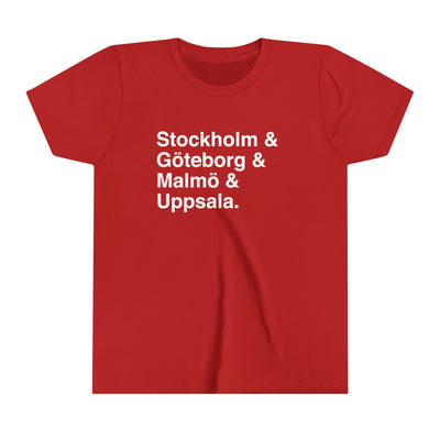Cities Of Sweden Kids T-Shirt