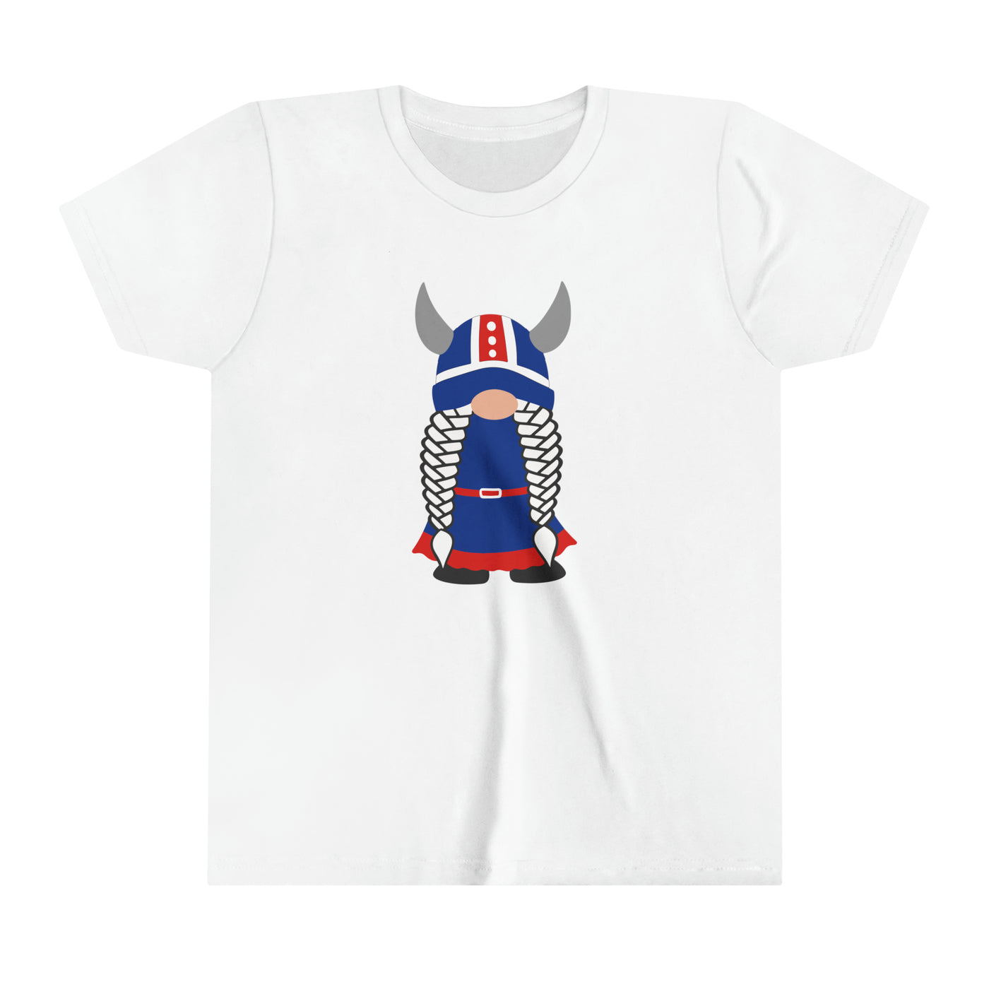 Icelandic Viking Girl Gnome Kids T-Shirt