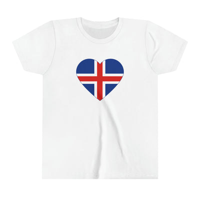 Icelandic Flag Heart Kids T-Shirt