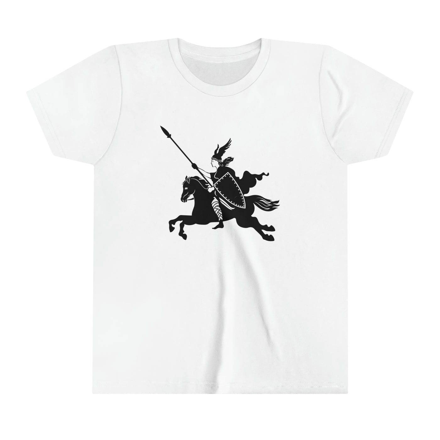 Valkyrie And Horse Kids T-Shirt
