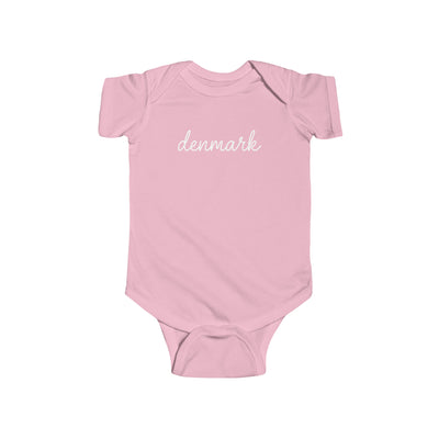 Denmark Script Baby Bodysuit