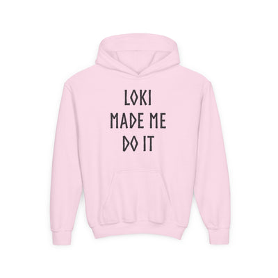 Loki Made Me Do It Kids Hoodie