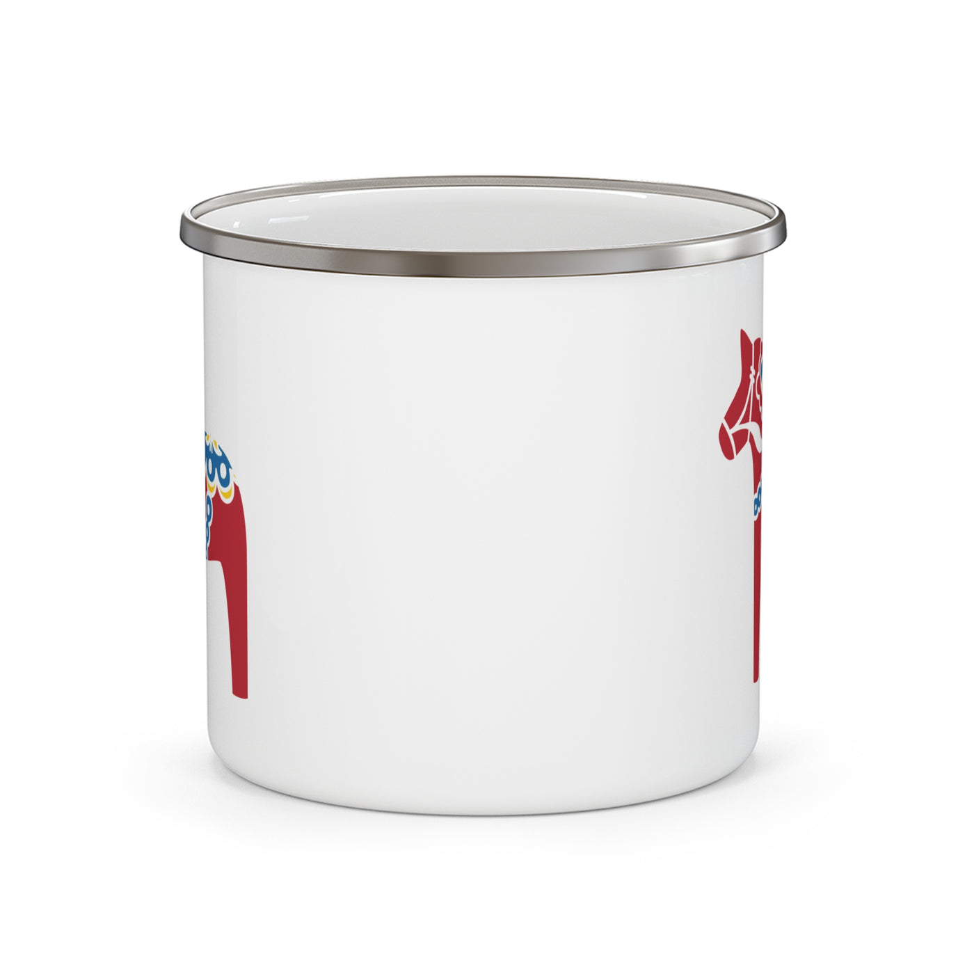 Traditional Dala Horse Camping Mug