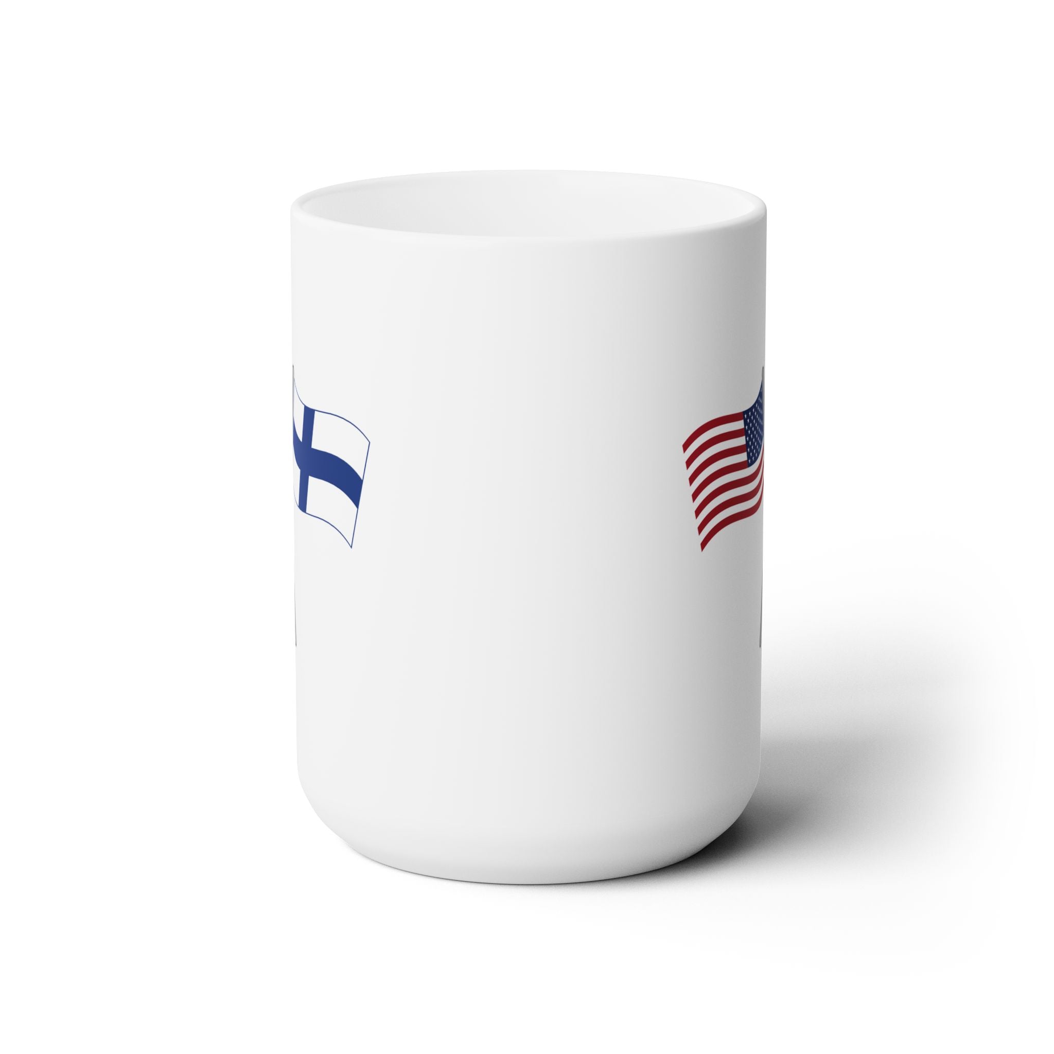 United States And Finland Crossed Flags Mug