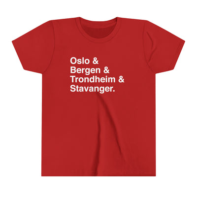 Cities Of Norway Kids T-Shirt