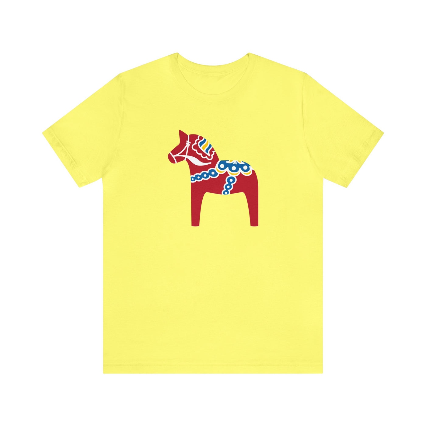 Traditional Dala Horse Unisex T-Shirt - Scandinavian Design Studio