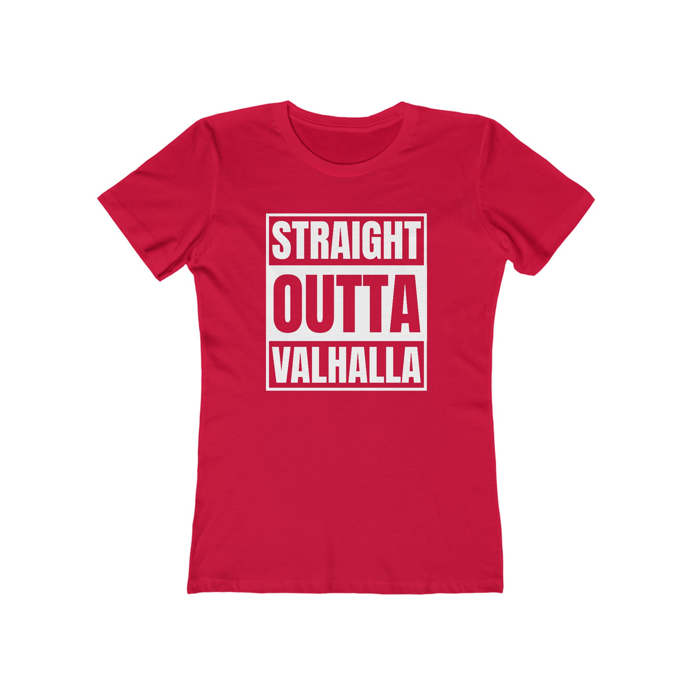 Straight Out Of Valhalla Women's Fit T-Shirt - Scandinavian Design Studio
