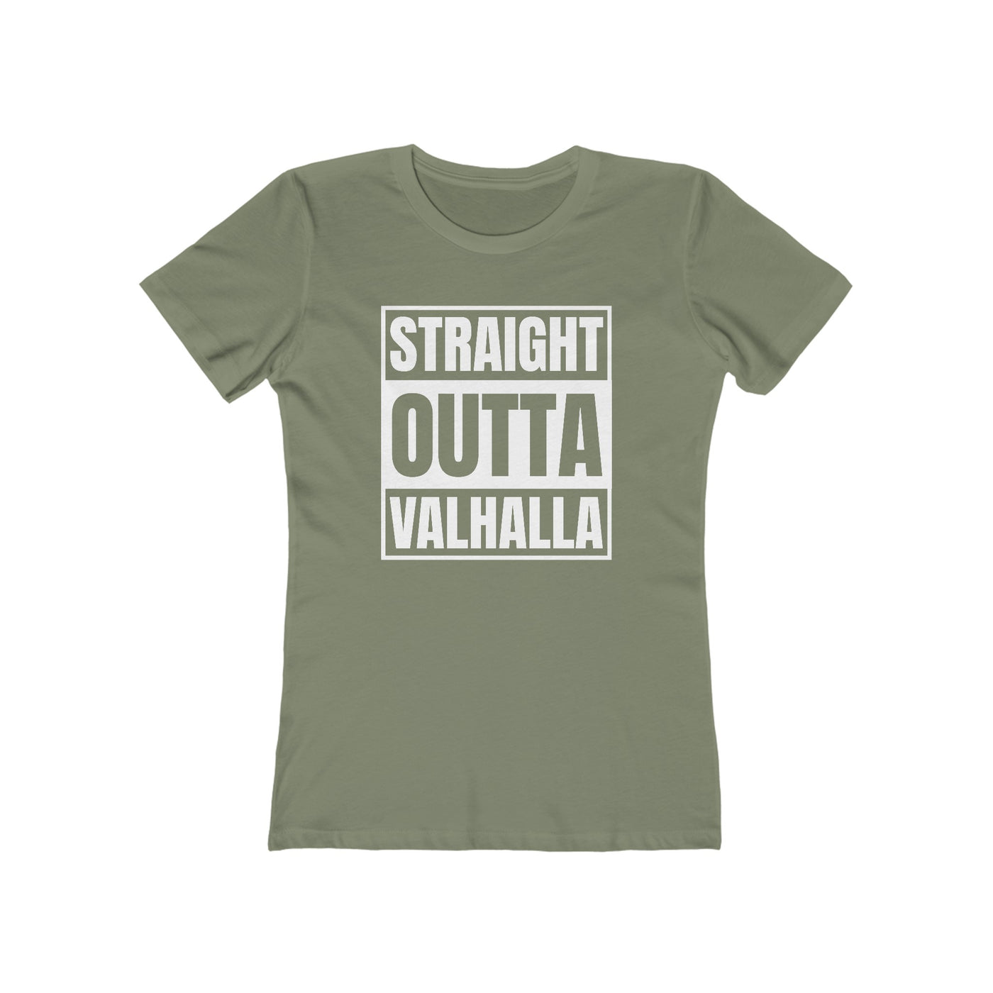 Straight Out Of Valhalla Women's Fit T-Shirt - Scandinavian Design Studio