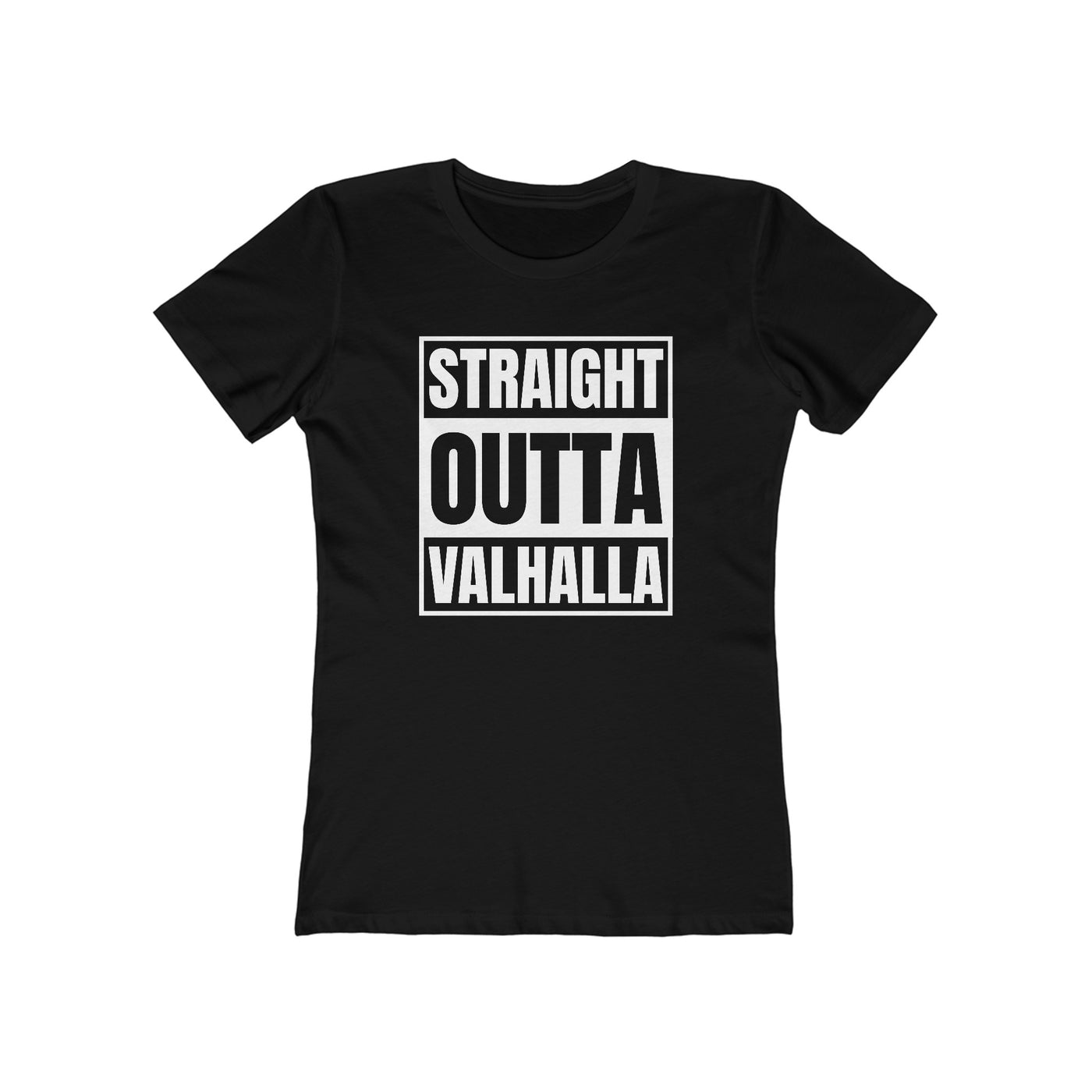 Straight Out Of Valhalla Women's Fit T-Shirt - Scandinavian Design Studio