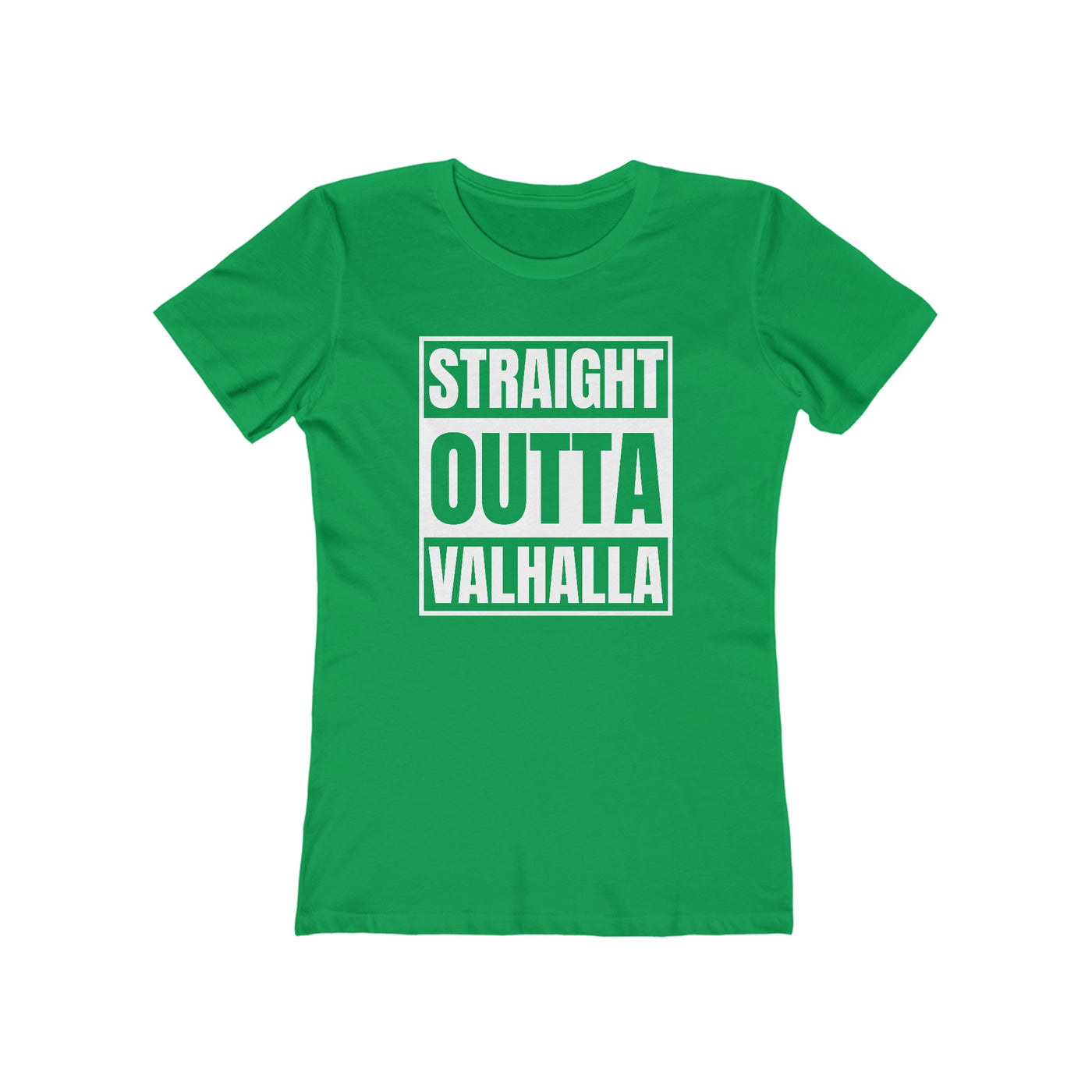 Straight Out Of Valhalla Women's Fit T-Shirt - Scandinavian Design Studio