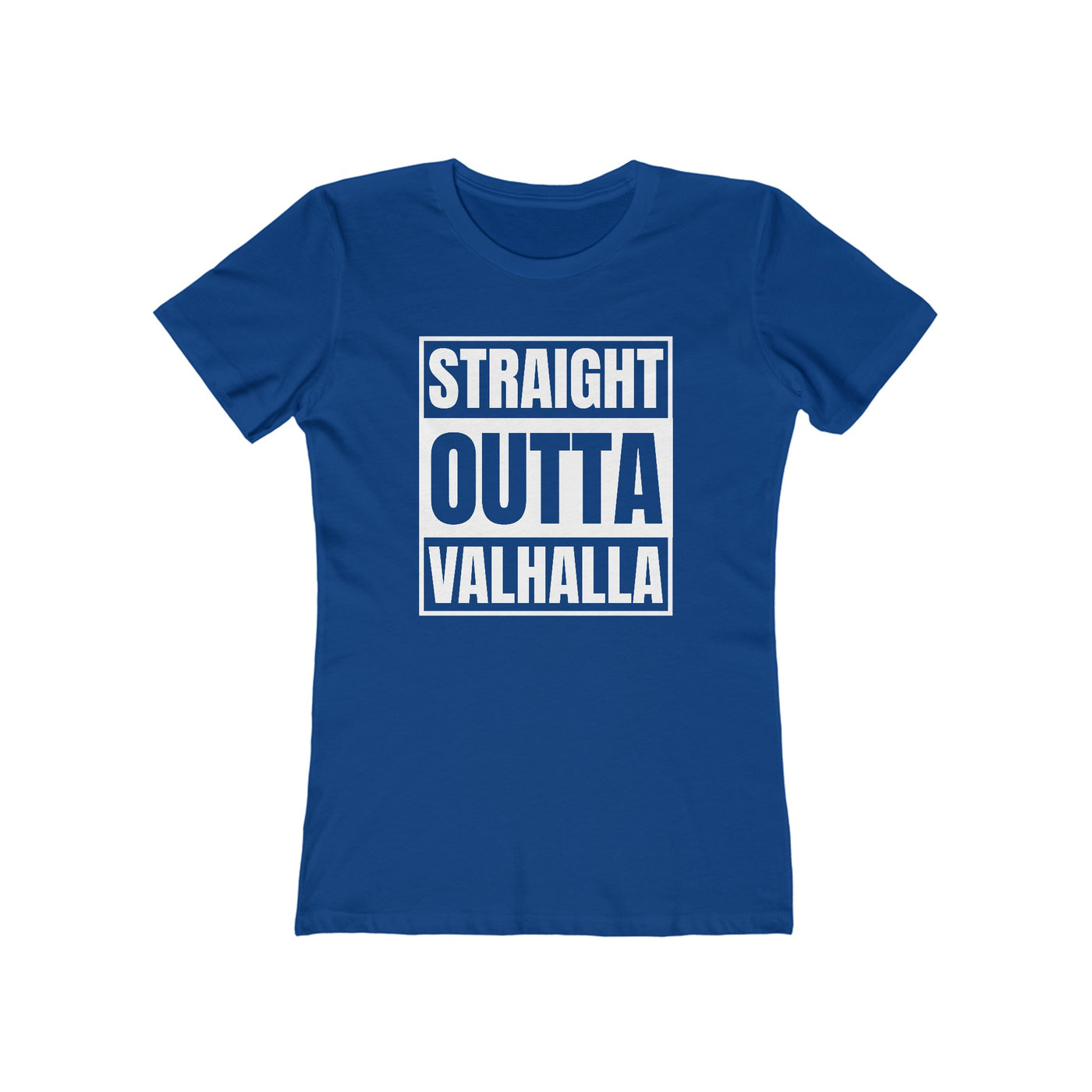 Straight Out Of Valhalla Women's Fit T-Shirt - Scandinavian Design Studio