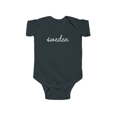 Sweden Script Baby Bodysuit