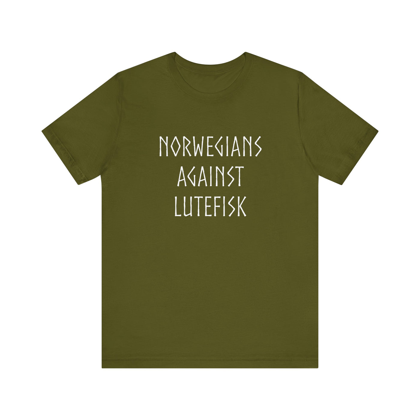 Norwegians Against Lutefisk T-Shirt - Scandinavian Design Studio