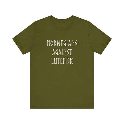 Norwegians Against Lutefisk T-Shirt - Scandinavian Design Studio