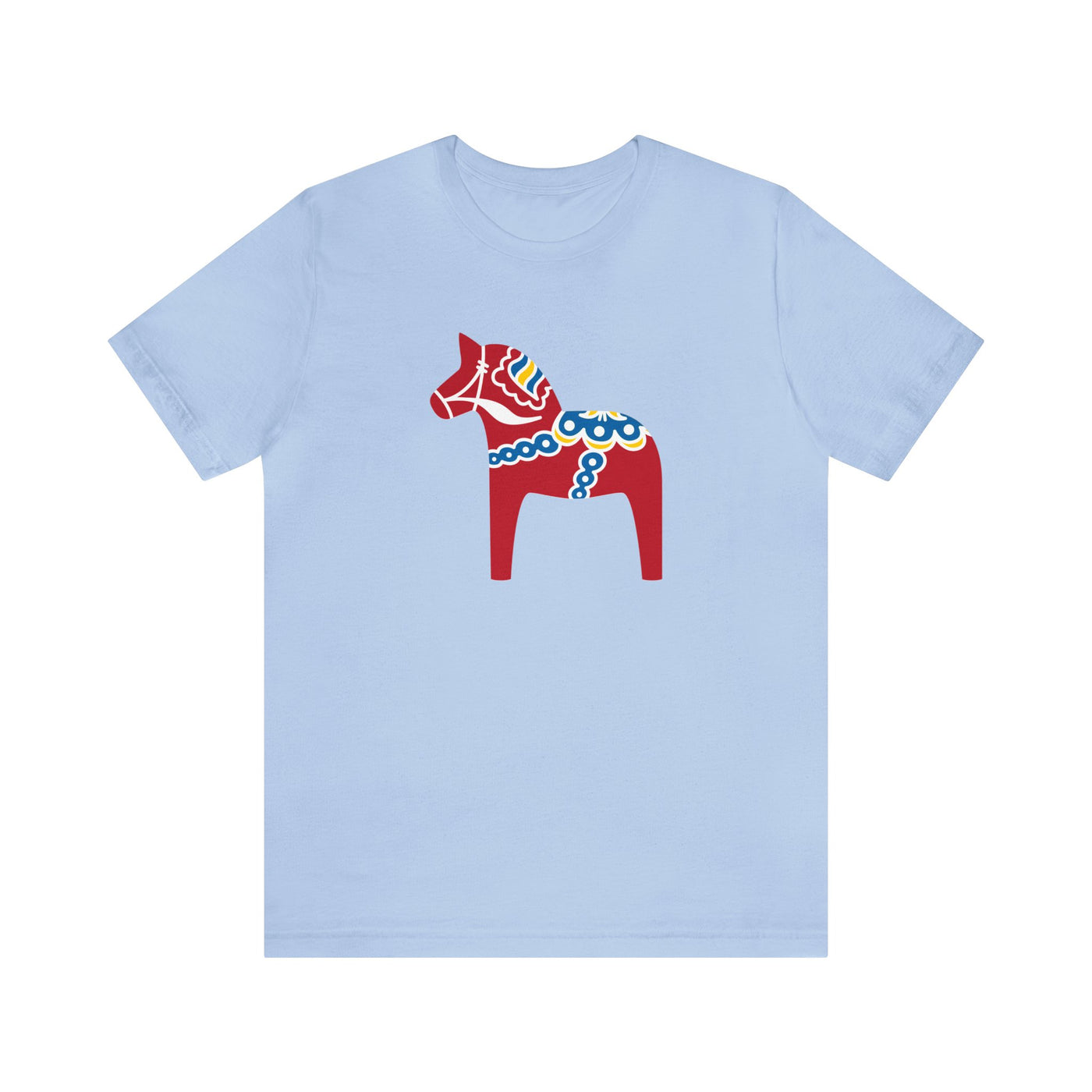 Traditional Dala Horse Unisex T-Shirt - Scandinavian Design Studio