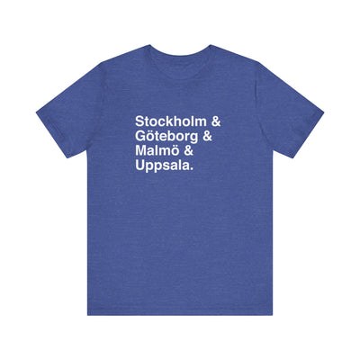 Cities Of Sweden Unisex T-Shirt