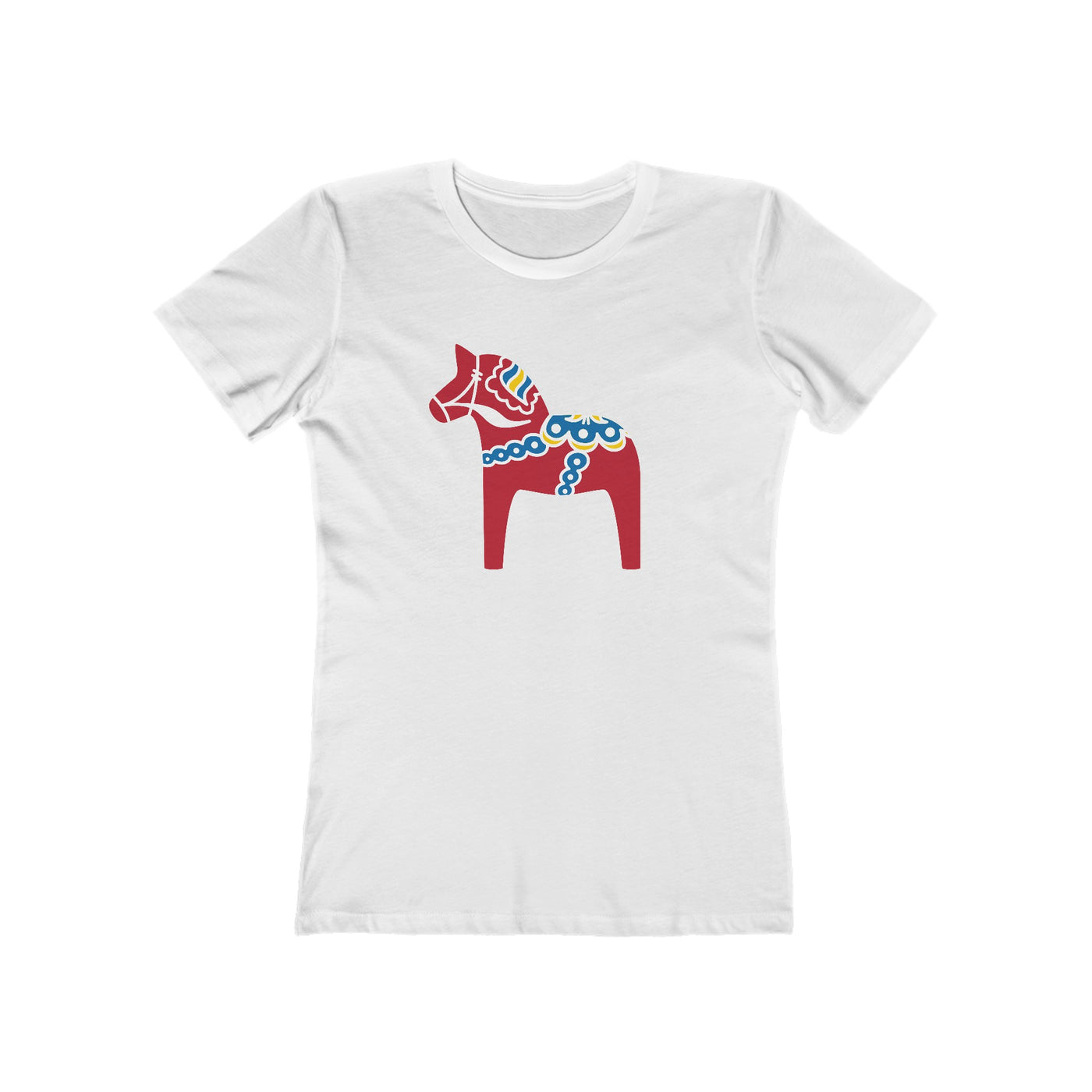 Traditional Dala Horse Women's Fit T-Shirt - Scandinavian Design Studio