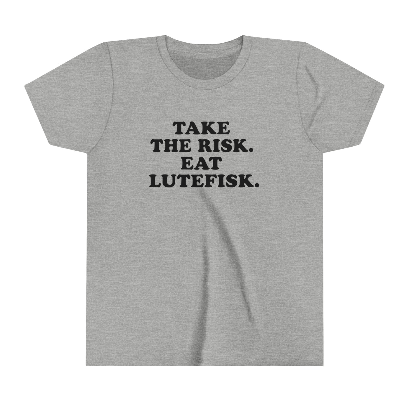 Take The Risk Eat Lutefisk Kids T-Shirt