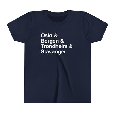 Cities Of Norway Kids T-Shirt