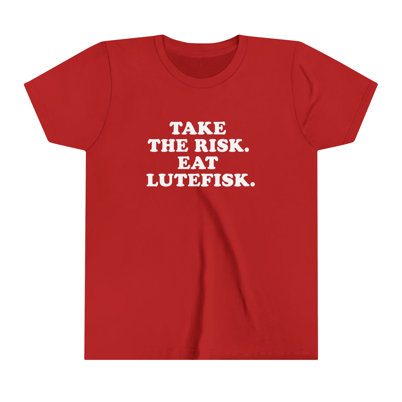 Take The Risk Eat Lutefisk Kids T-Shirt