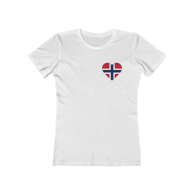 Norwegian Flag Heart Women's Fit T-Shirt