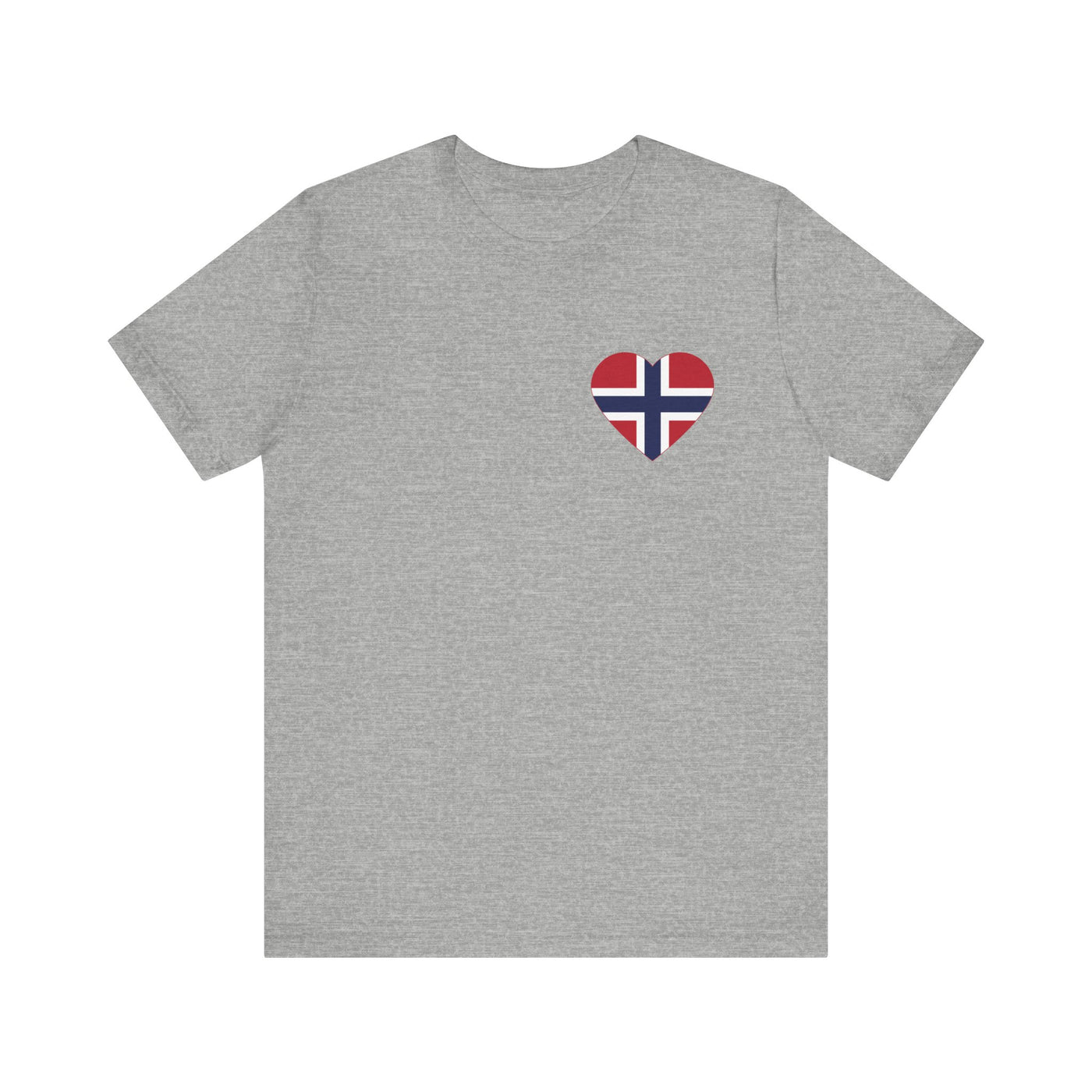 Norwegian Flag Heart Unisex T-Shirt