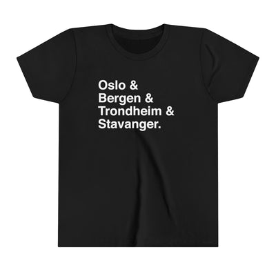 Cities Of Norway Kids T-Shirt