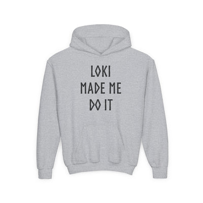 Loki Made Me Do It Kids Hoodie