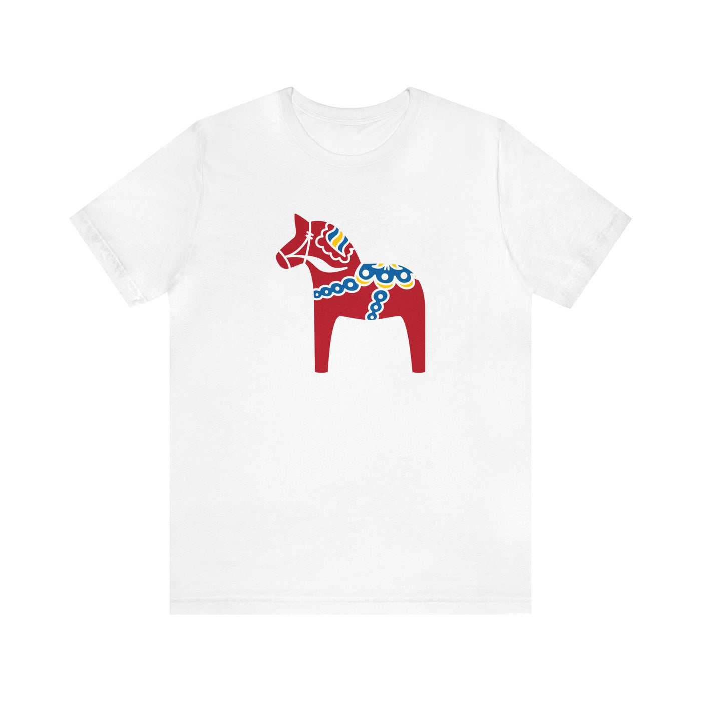 Traditional Dala Horse Unisex T-Shirt - Scandinavian Design Studio